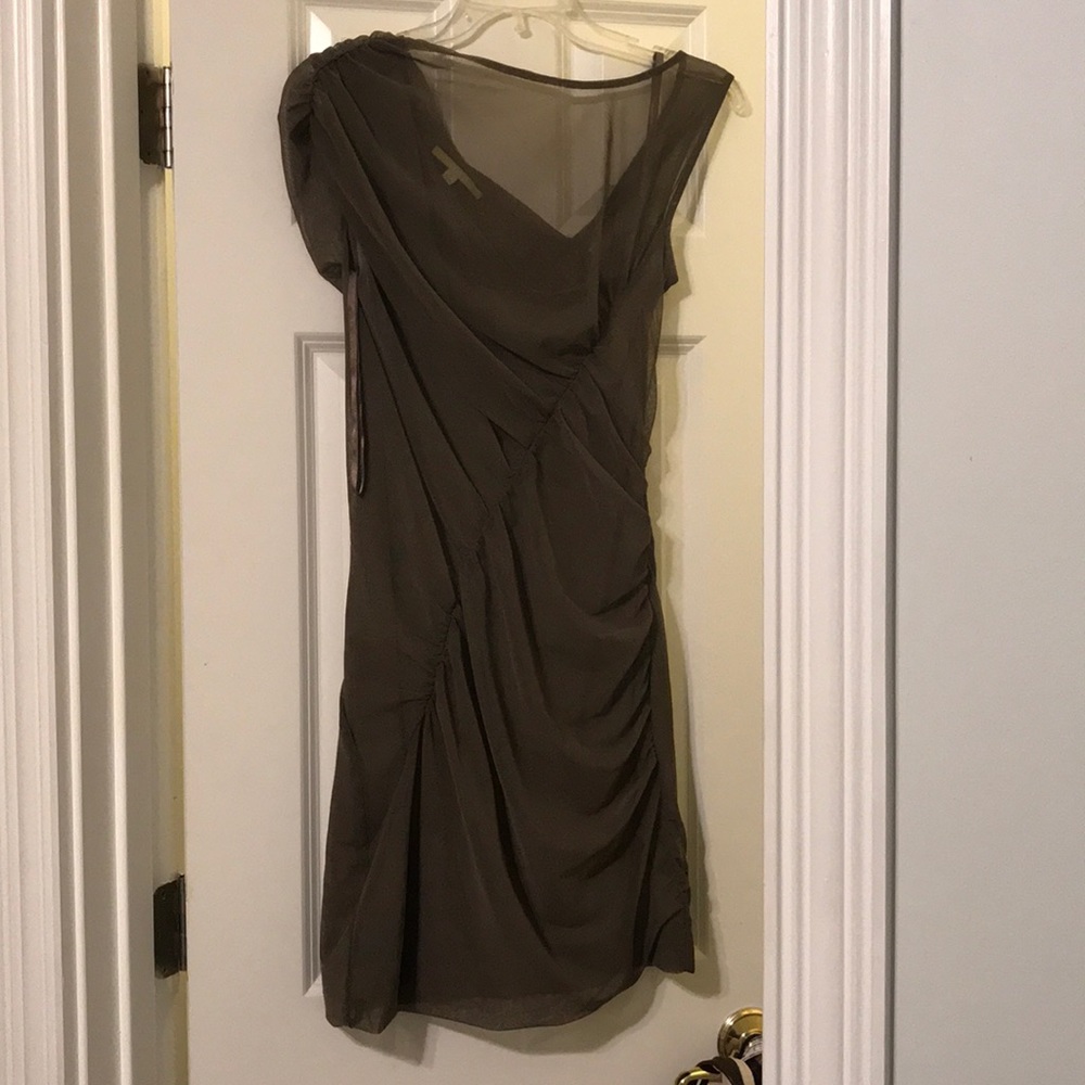 Gianni Bini taupe cocktail dress